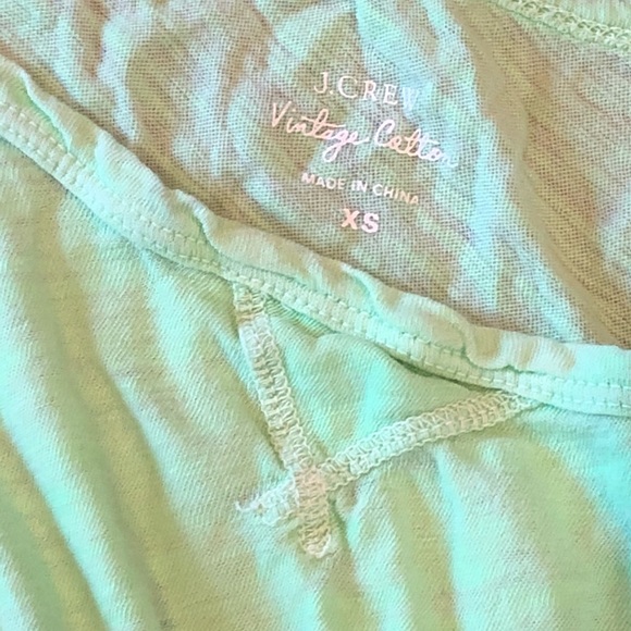 J. Crew Neon Green t shirt XS - Picture 5 of 6